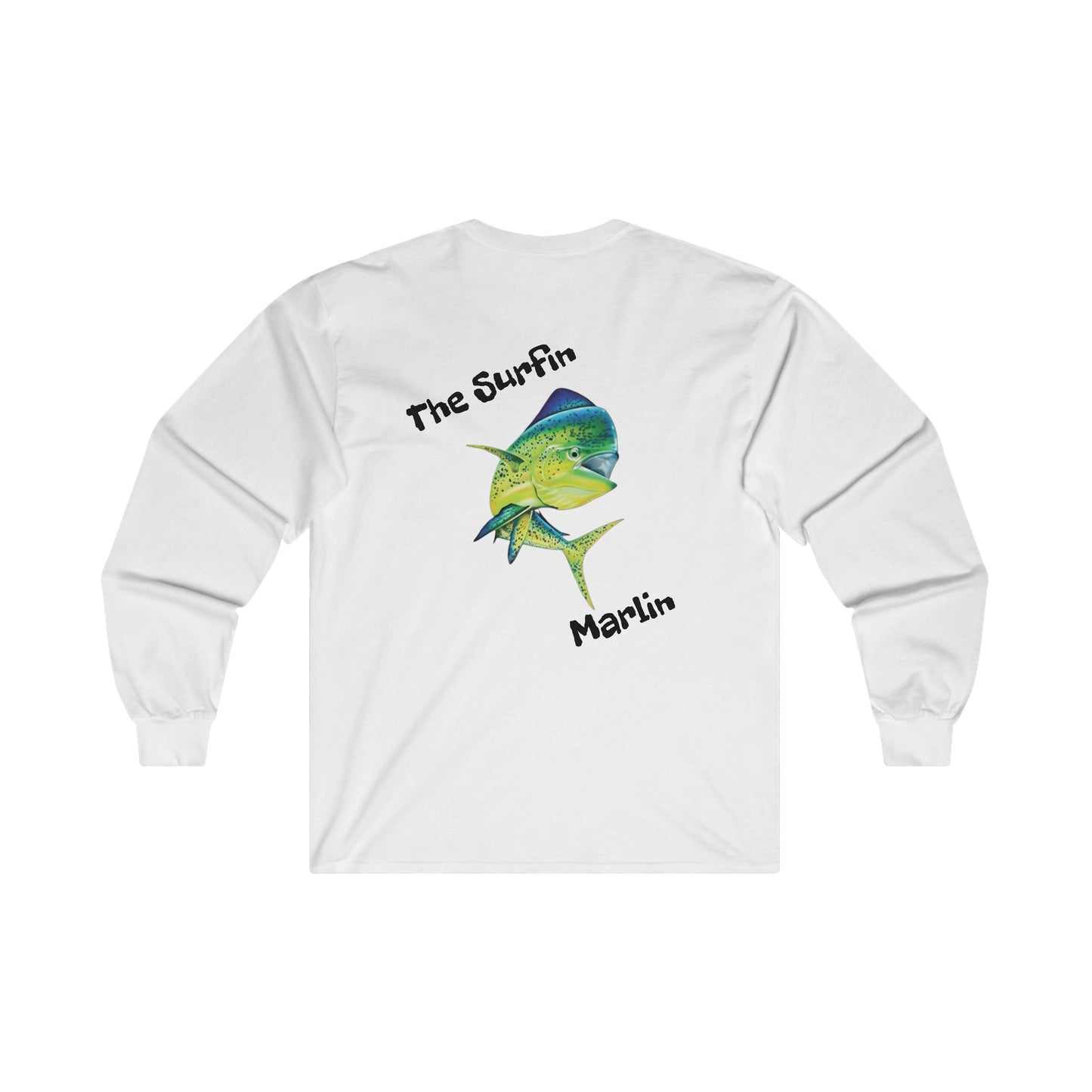 Surfin Marlin Carolina Blue "mahi mahi" Ultra Cotton Long Sleeve Tee