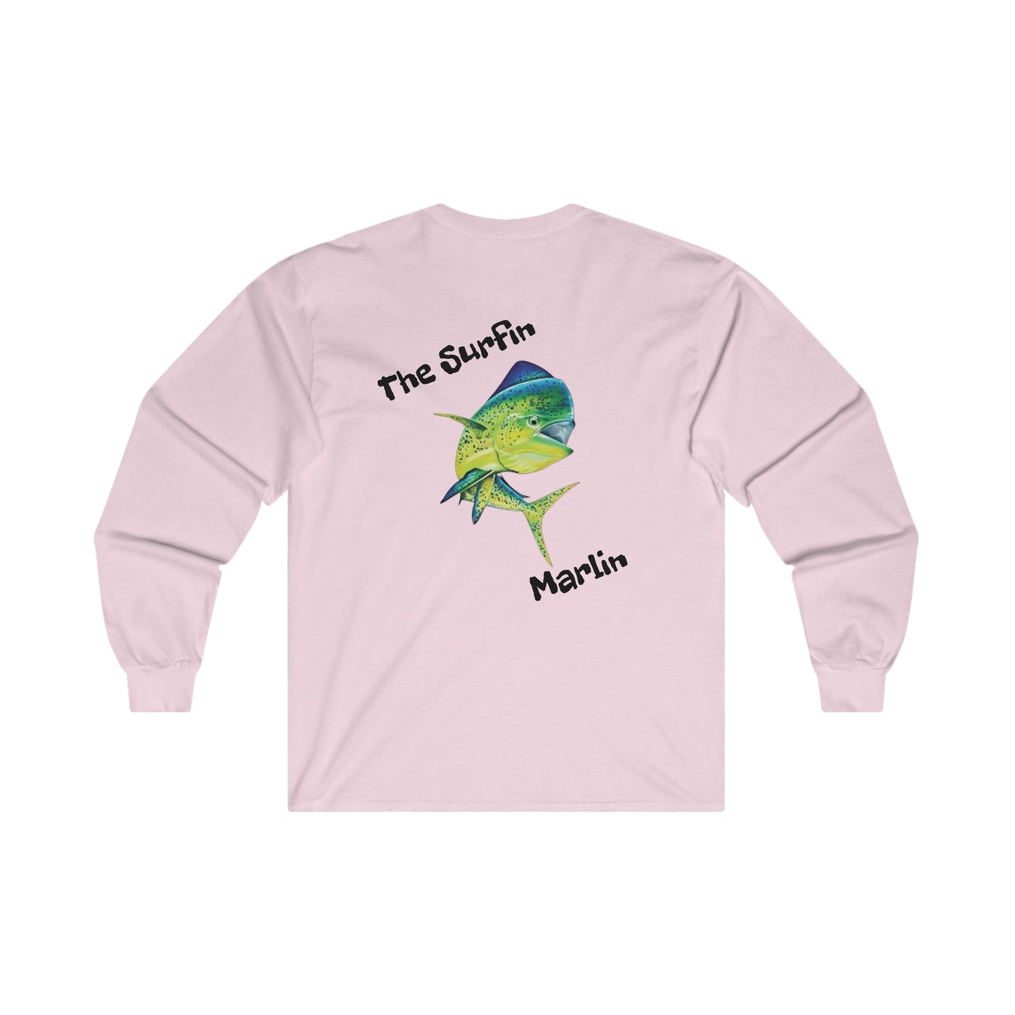 Surfin Marlin Carolina Blue "mahi mahi" Ultra Cotton Long Sleeve Tee