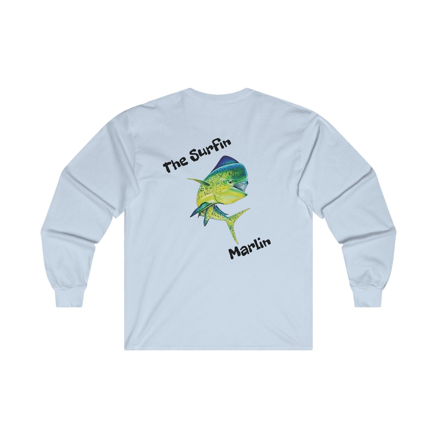 Surfin Marlin Carolina Blue "mahi mahi" Ultra Cotton Long Sleeve Tee