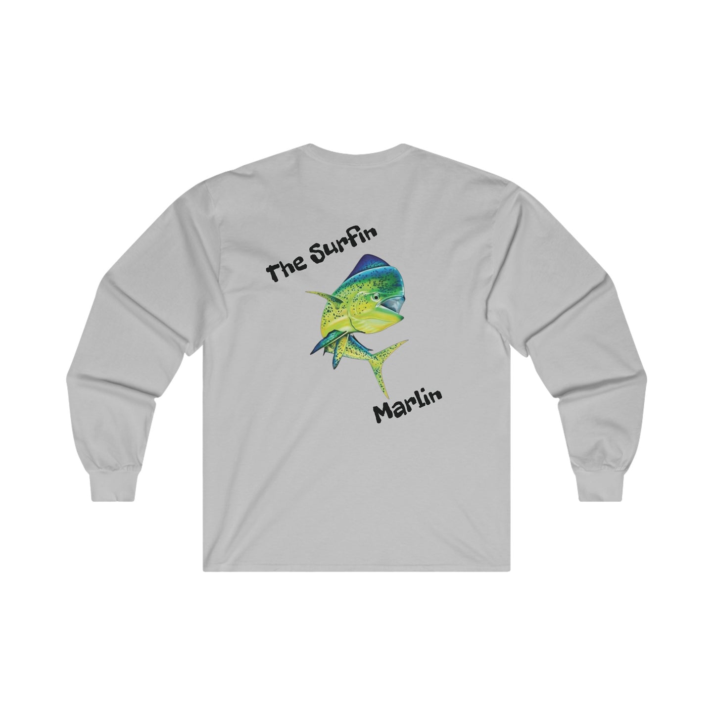 Surfin Marlin Carolina Blue "mahi mahi" Ultra Cotton Long Sleeve Tee