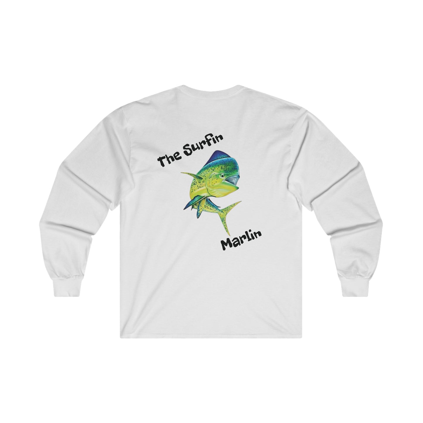 Surfin Marlin Carolina Blue "mahi mahi" Ultra Cotton Long Sleeve Tee