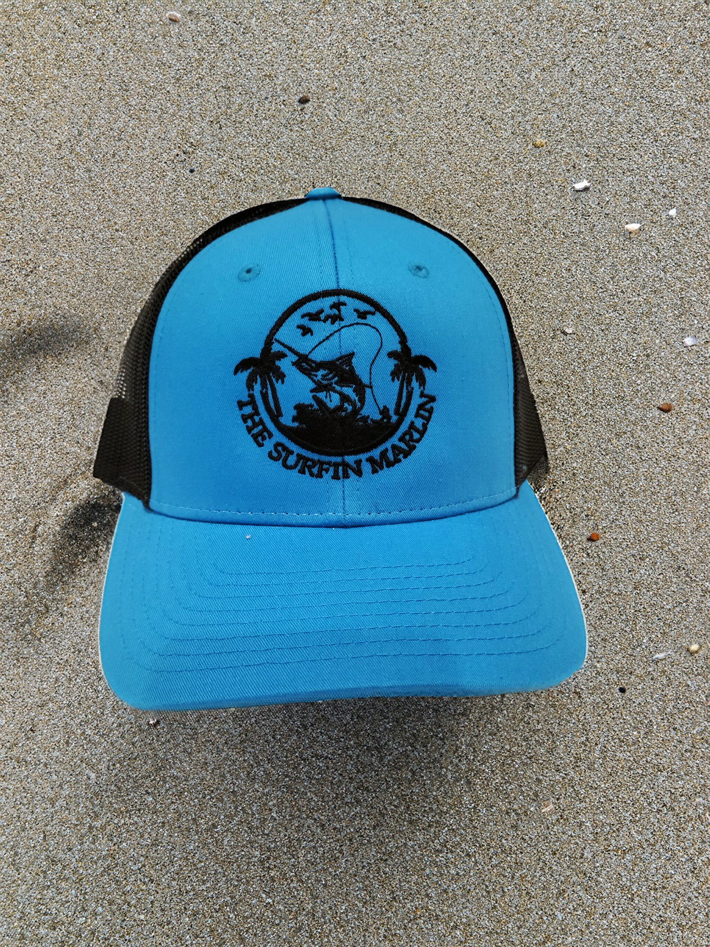 Blue/Blk Embroidered Hat