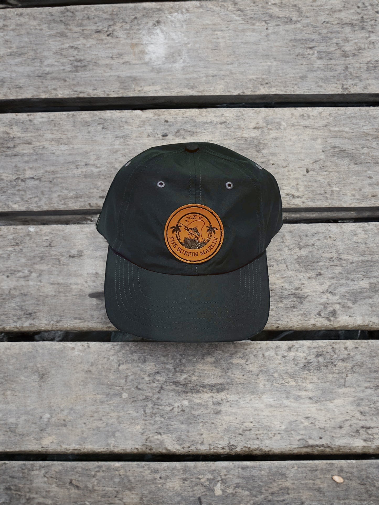 Leather Patch Black/Charcoal Trail Hat