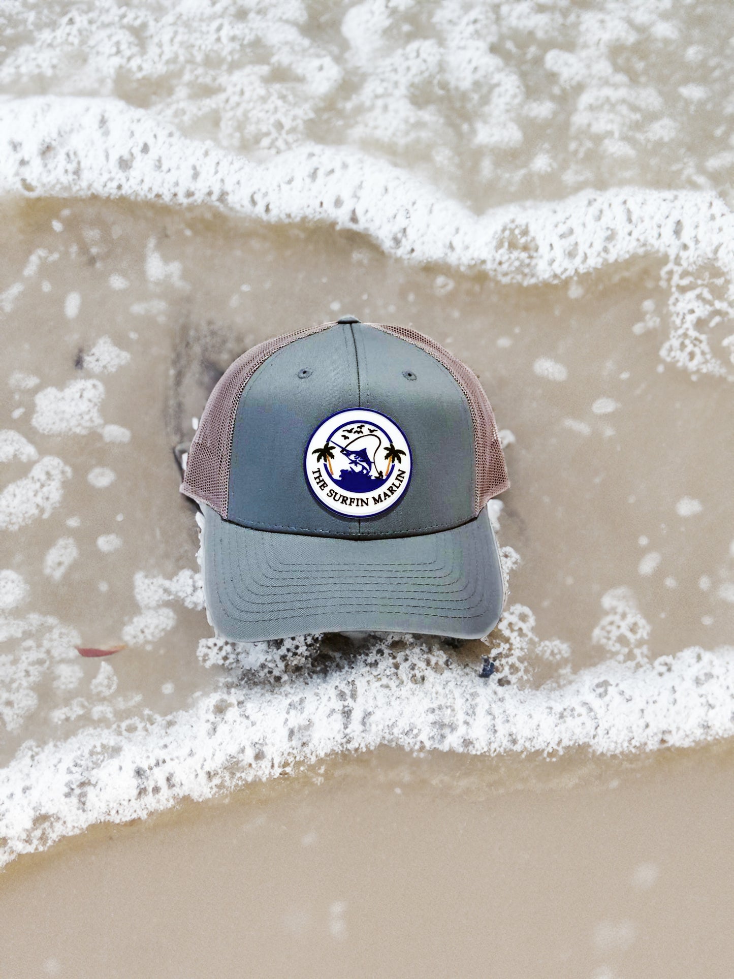 Rubber Patch Smoke Blue/Aluminum Hat